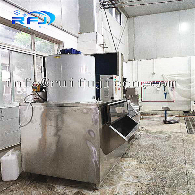Macchina del blocchetto del ghiaccio in scaglie dell'acqua di mare, CE LVD della macchina per ghiaccio del fiocco del controsoffitto certificato