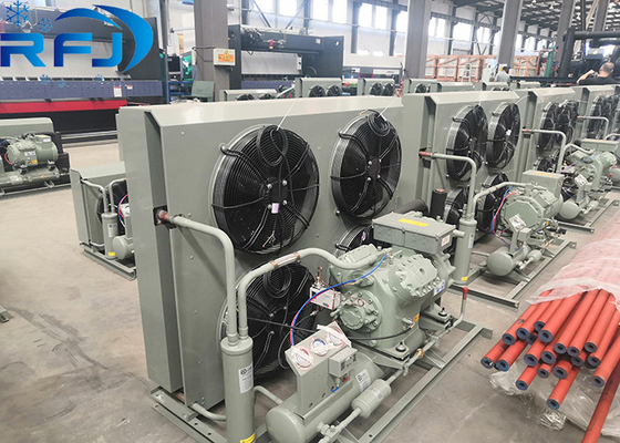 comprare Unità di condensazione a bassa temperatura semi-ermetica raffreddata ad aria da 10 a 20 CV, perfetta per ambienti a bassa temperatura online manufacture
