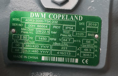 comprare Compressore ermetico R22 4DR3-3000-TSK-232 30HP di refrigerazione dei semi di Copeland DWN online manufacture