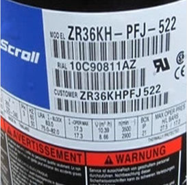 compressore R22 ZR36KH-TFD-522 3HP del rotolo di Copeland di refrigerazione 1.24L