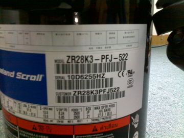 I compressori della refrigerazione di ZR28K3-PFJ-522 1HP Copeland fanno scorrere il tipo compressore