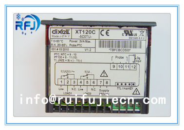 Regolatore termostatico nero di Dixell, termostato doppio XT120C dell'uscita del regolatore di temperatura di Digital
