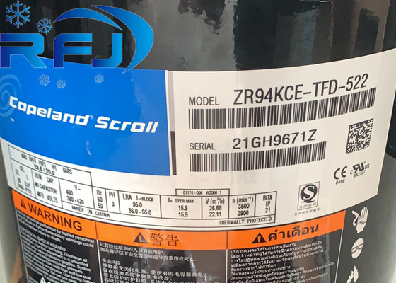Copeland ZR94KCE-TFD-522 Compressore a rotoli della serie ZR 8 CV ad alta efficienza 3 fasi