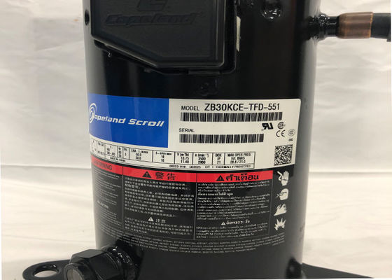 Tipo chiuso sistema ZP182KCE-TFD-522 di raffreddamento a aria di colore del nero del compressore del rotolo di Copeland